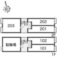 leopalace Matsubara Dai2 Bản vẽ sơ đồ bố trí nhà