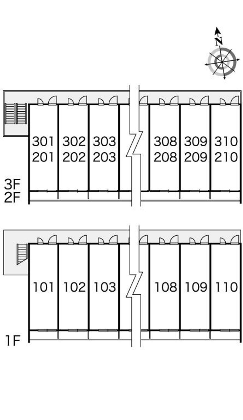 レオパレスエスペランサ舞 間取配置図