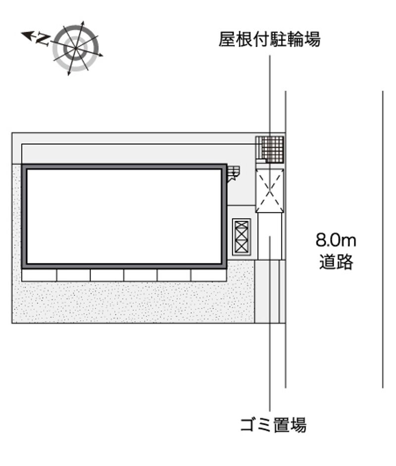 レオネクストカサミラⅡ 配置図