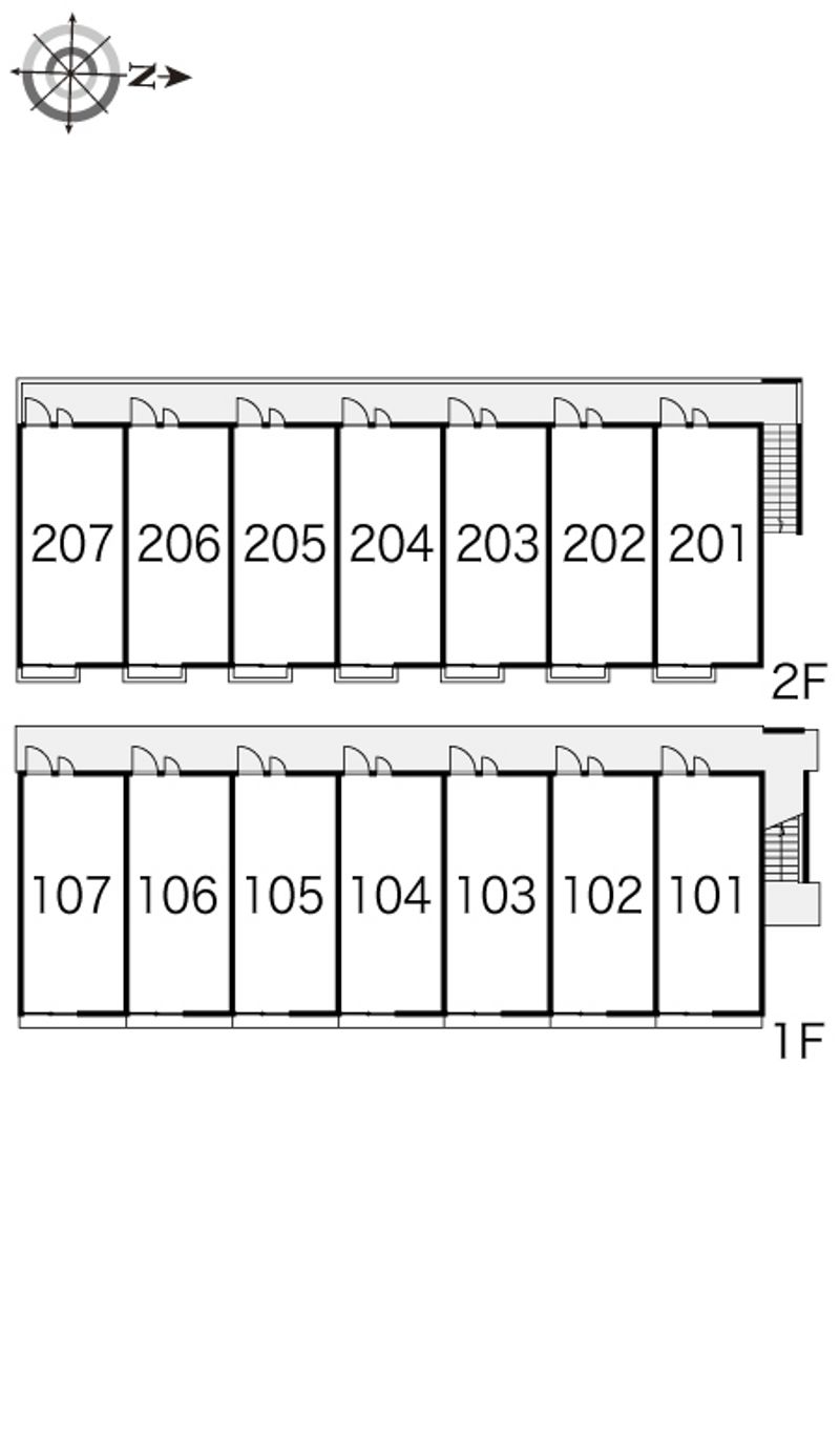 レオパレス１１８Ⅲ 間取配置図