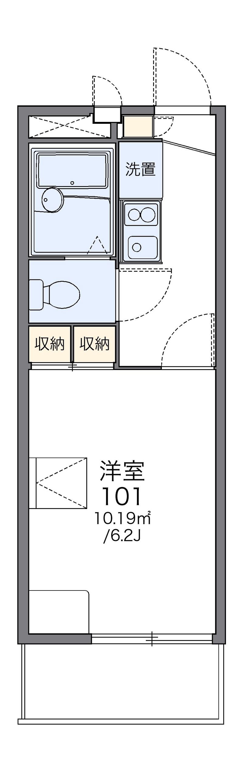 レオパレスサン・ビレッジⅠ 間取図