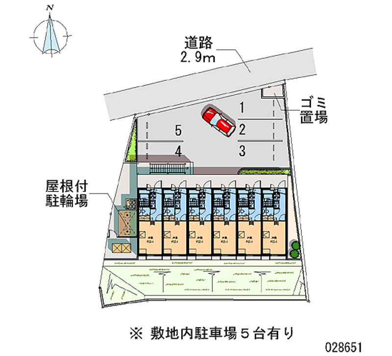 レオパレス南小栗栖 区画図