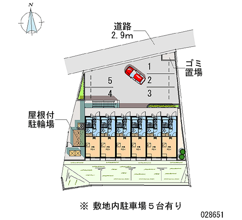 レオパレス南小栗栖 月極駐車場