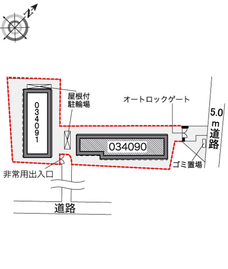 レオパレスクインスＡ 配置図