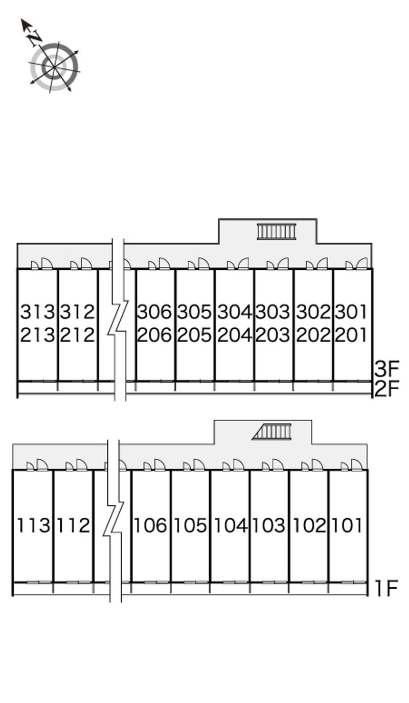 レオパレスめぐみ 間取配置図