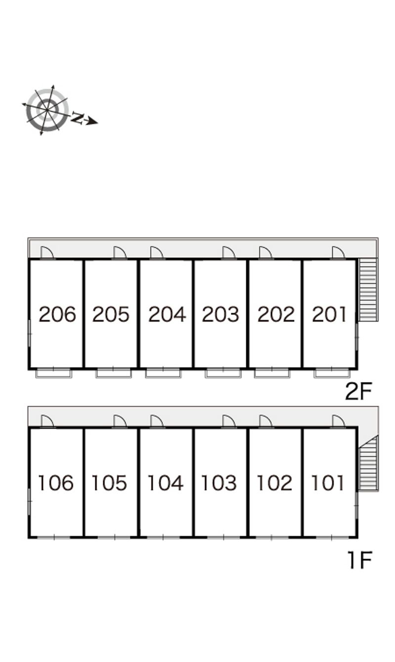 レオパレス直方 間取り配置図