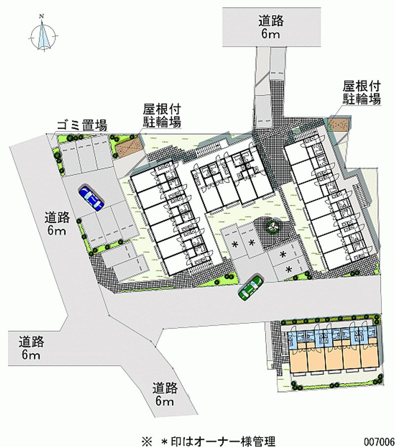 レオパレスビレッジ光が丘参番館 区画図