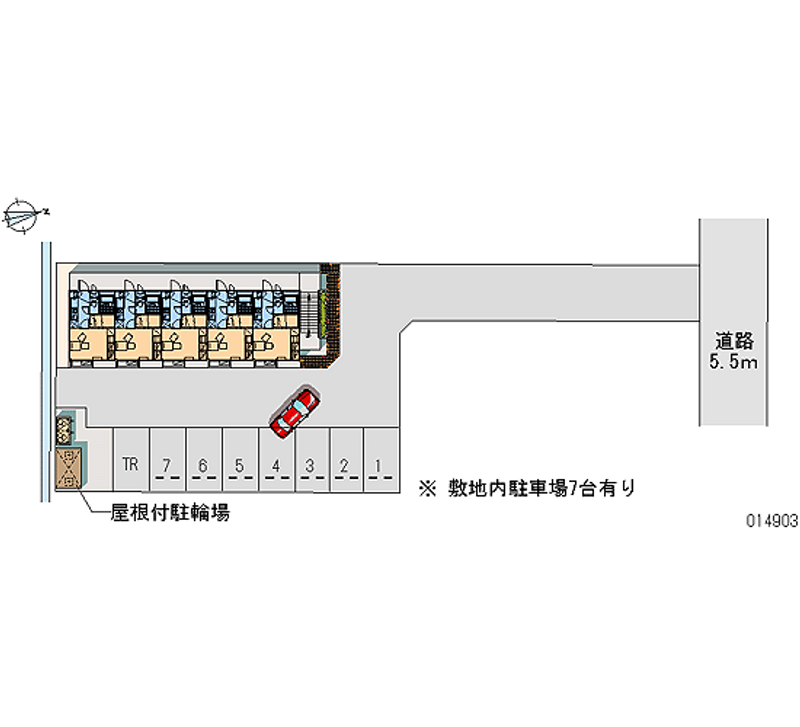 レオパレス九品 月極駐車場