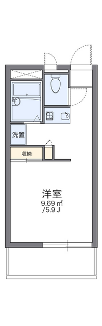 レオパレスフレア駅元町 間取り図