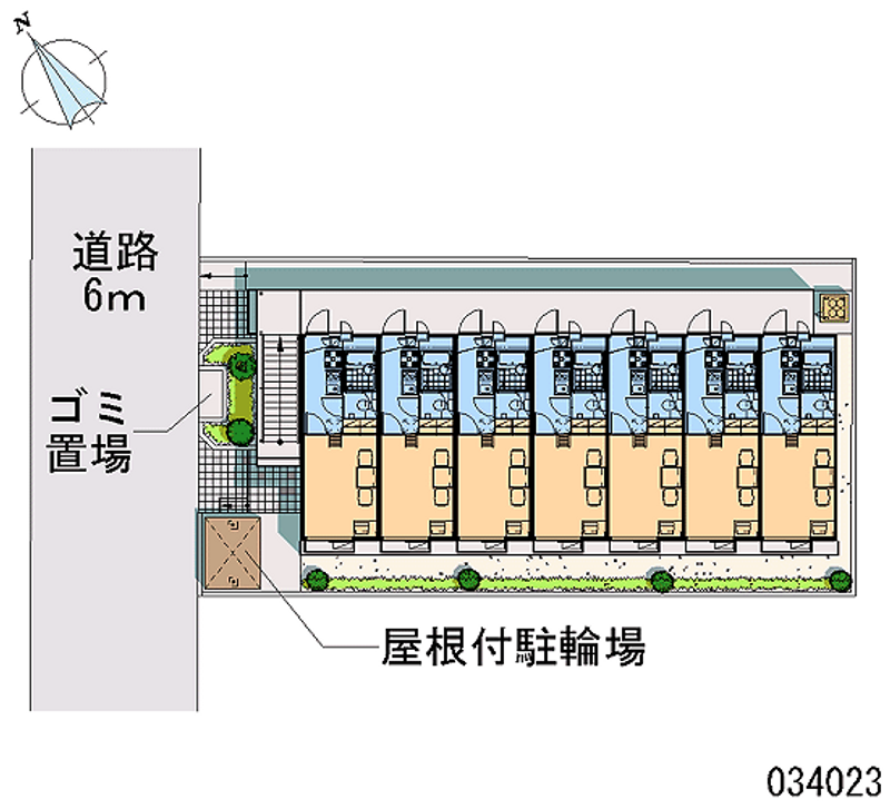 レオパレスベルジュ由野台 区画図