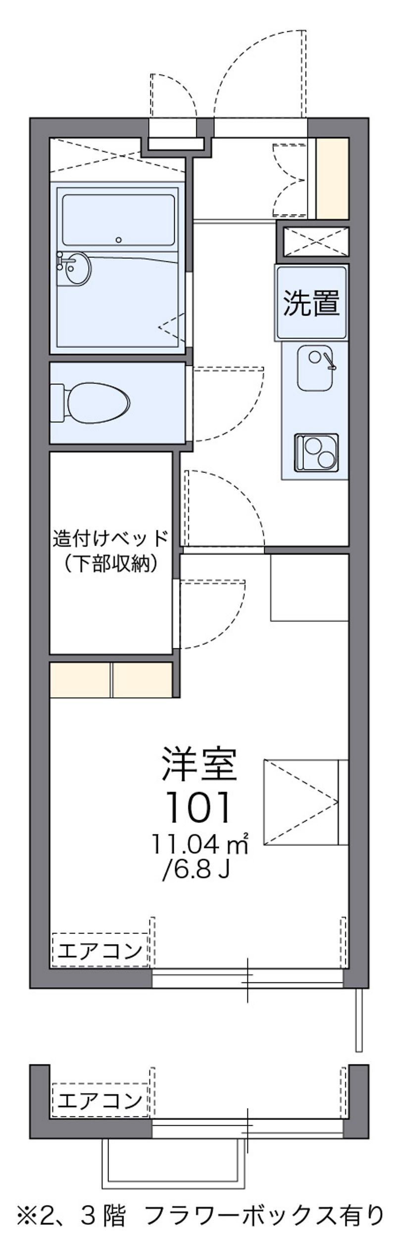 レオパレスＣＨＡＣＯ 間取図