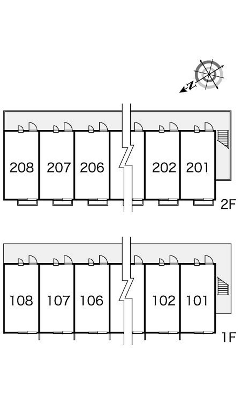 レオパレスオアシス 間取配置図