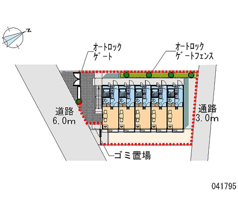 レオパレスプリムラ 区画図