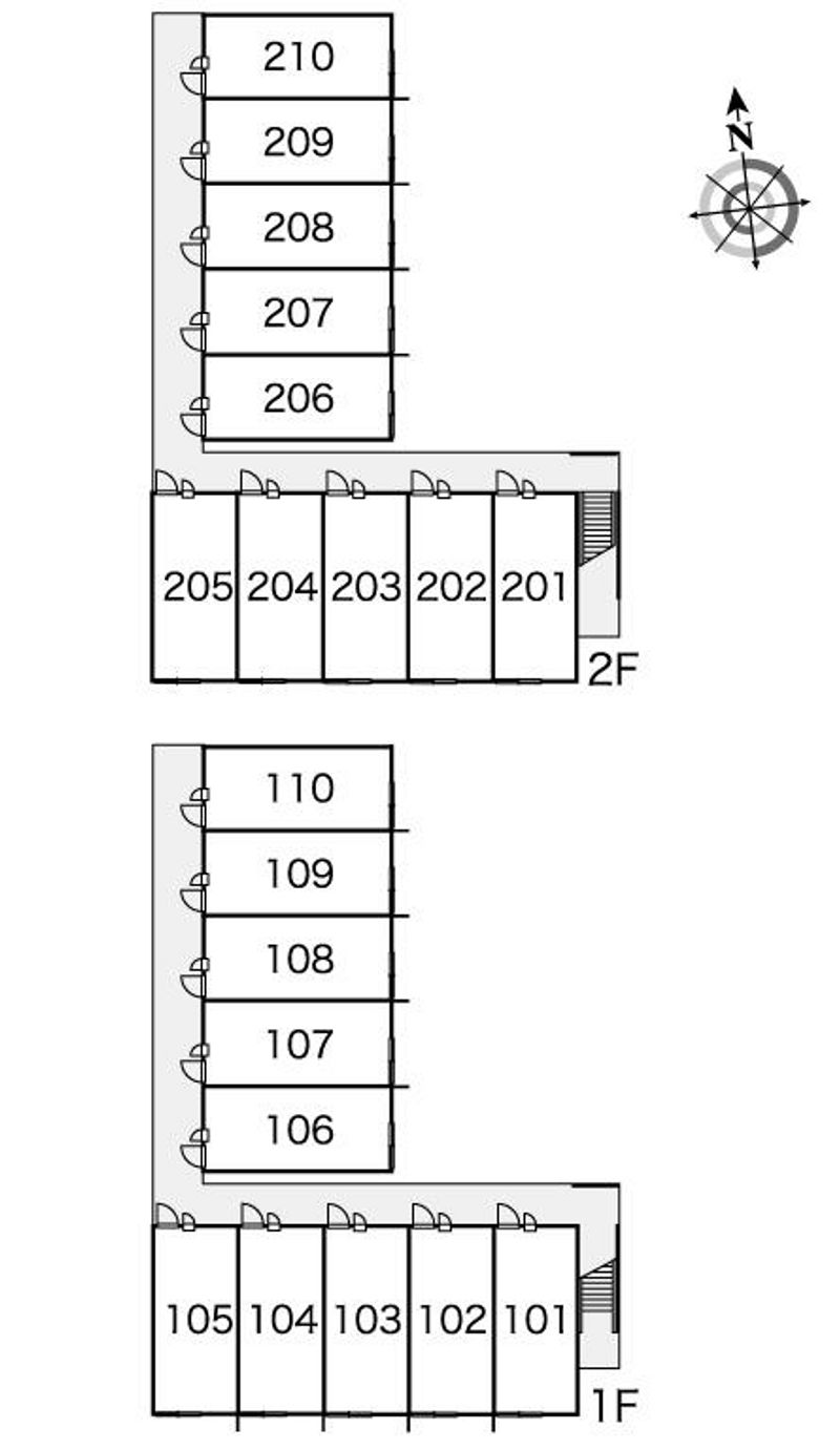 レオパレスＮＩＴＴＡ 間取り配置図