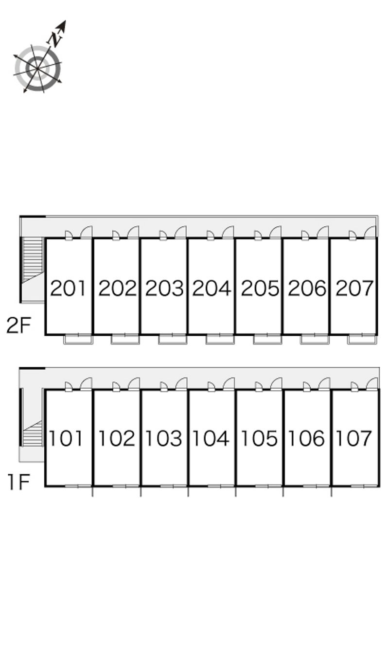 レオパレスプレシアス 間取配置図