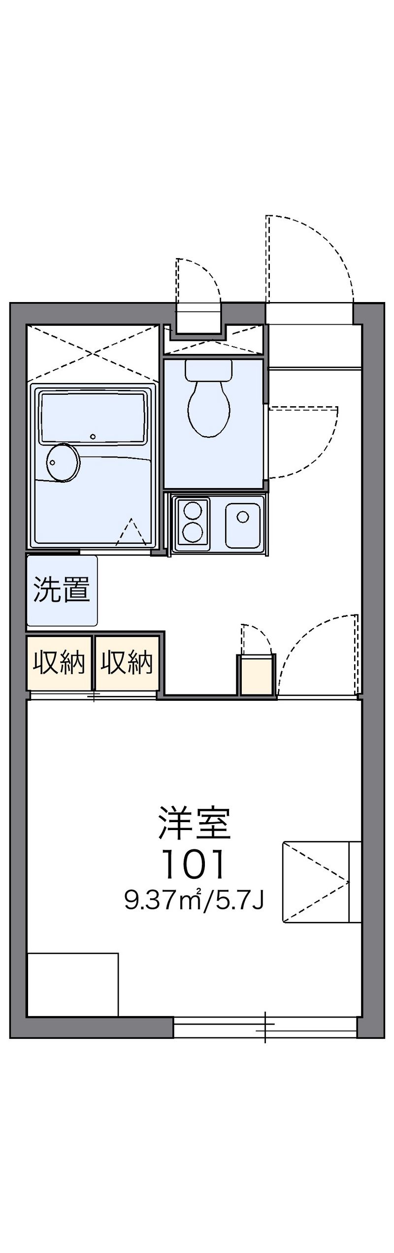 レオパレス春日 間取図