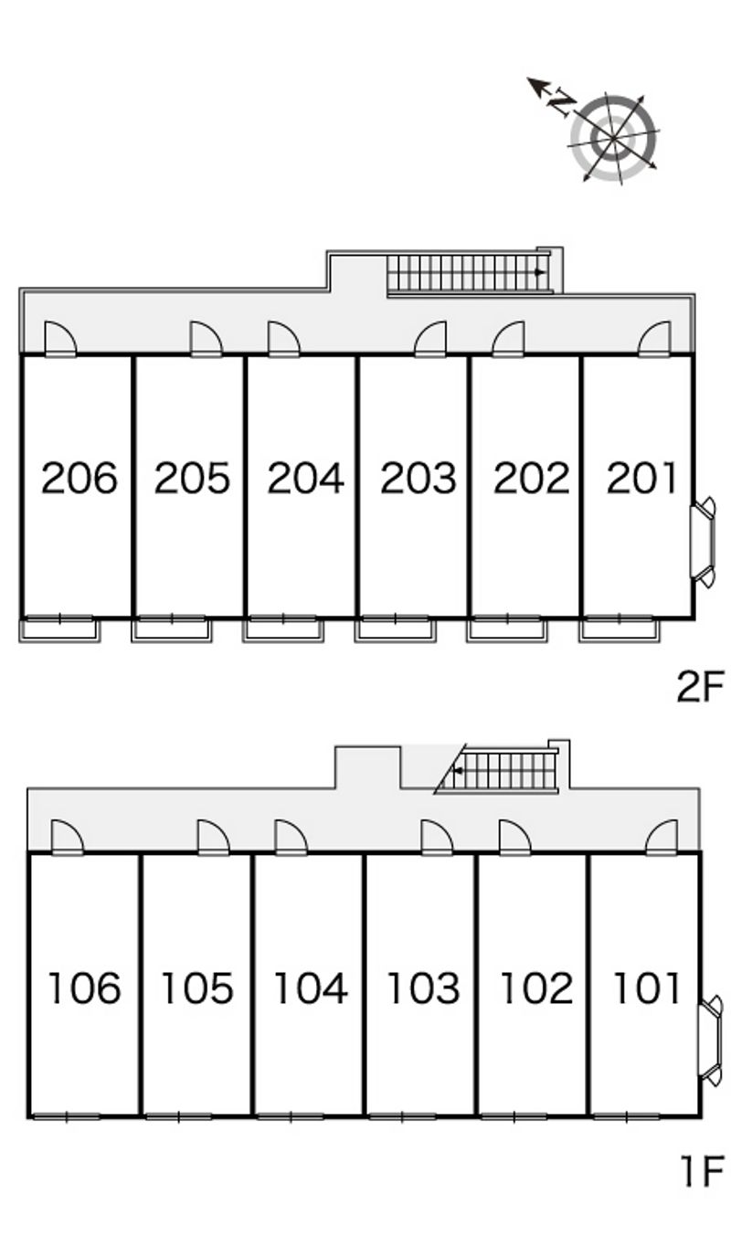 レオパレス社台 間取配置図