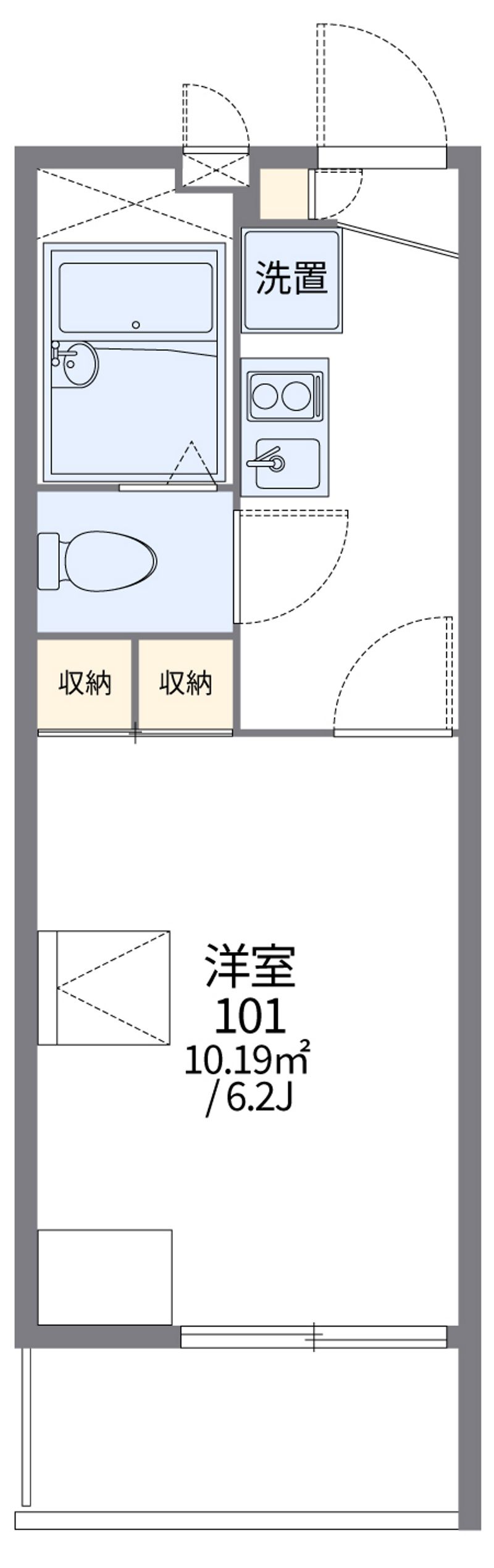 レオパレスＭ２ 間取図
