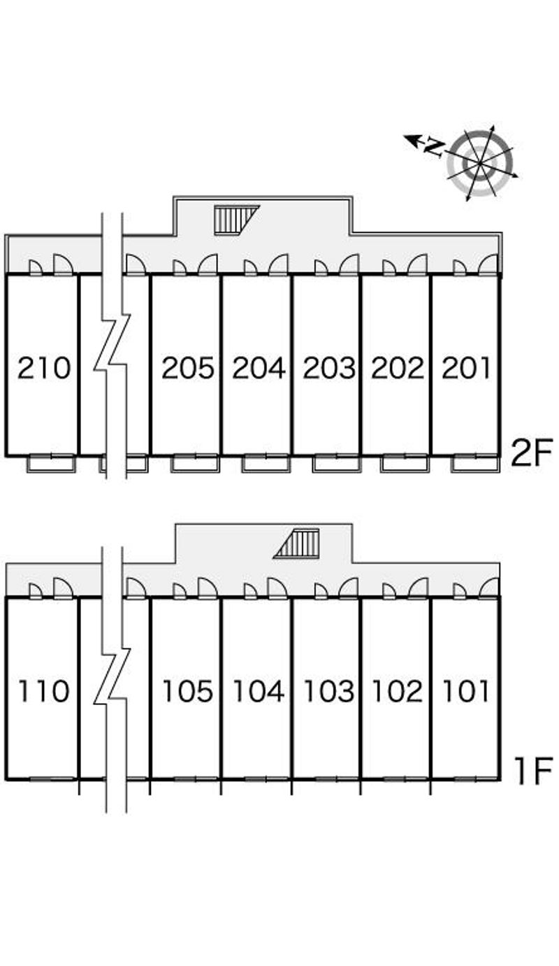 レオパレスアペイロン 間取り配置図