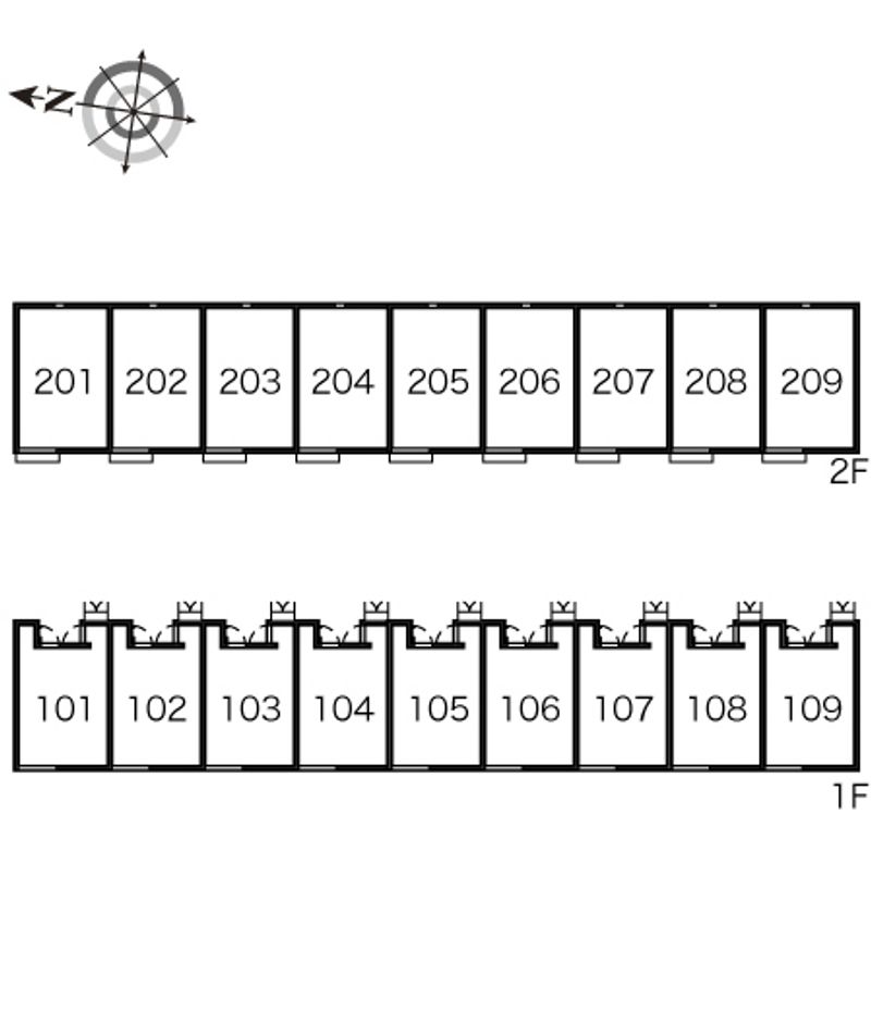 レオネクストショアーズⅠ 間取配置図