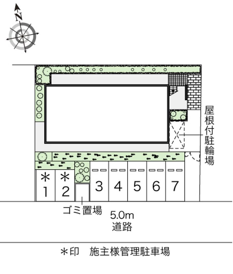 レオパレスアグレアブル 配置図