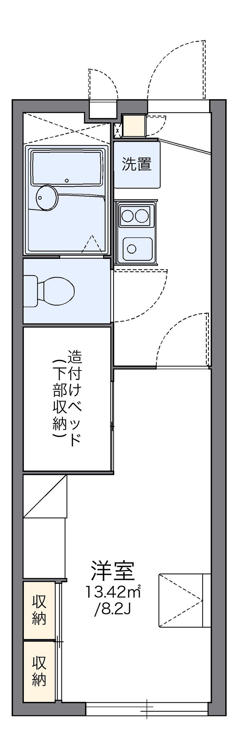 レオパレスティアラ 間取図