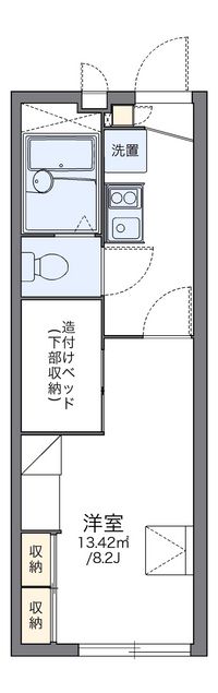 レオパレスティアラ 間取り図