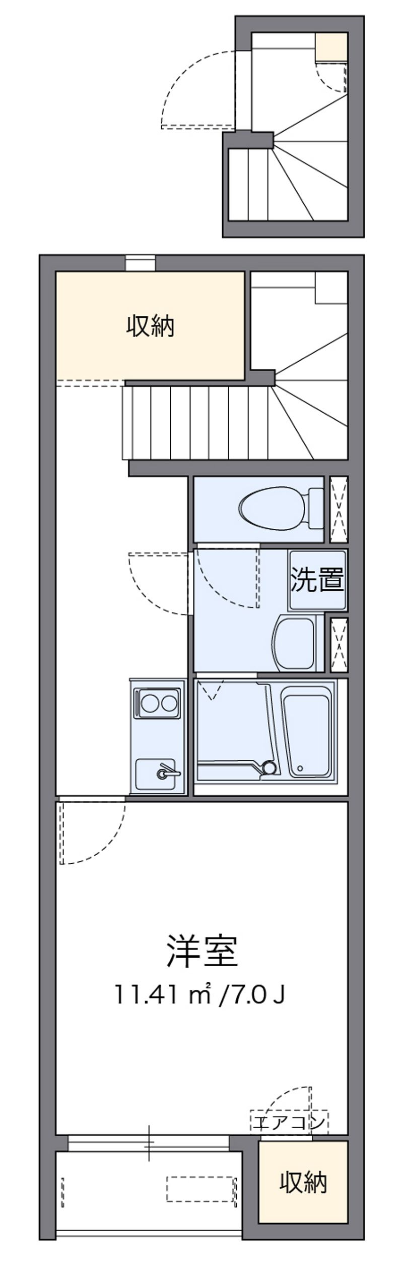クレイノＬ　ＦＯＲＥＳＴ 間取図