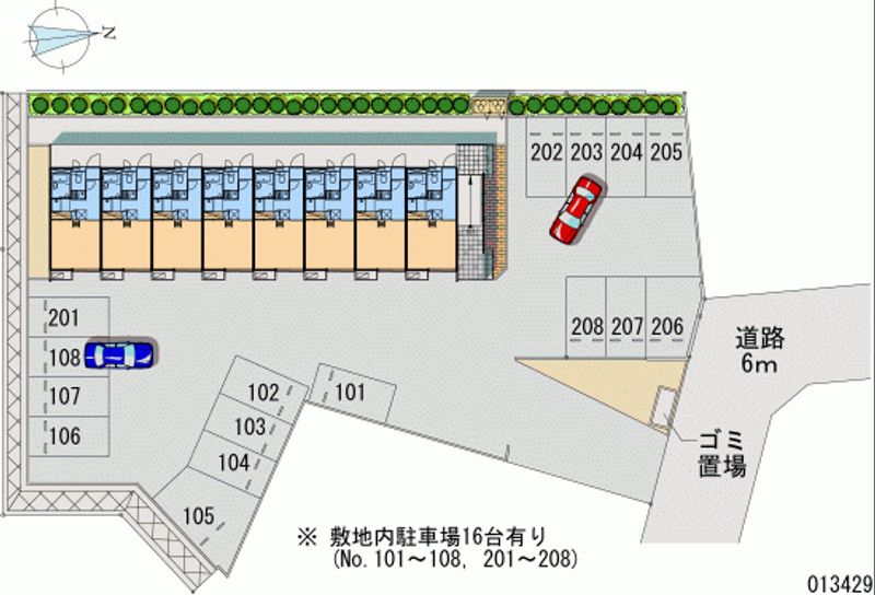 レオパレスサンヒル樋井川 月極駐車場