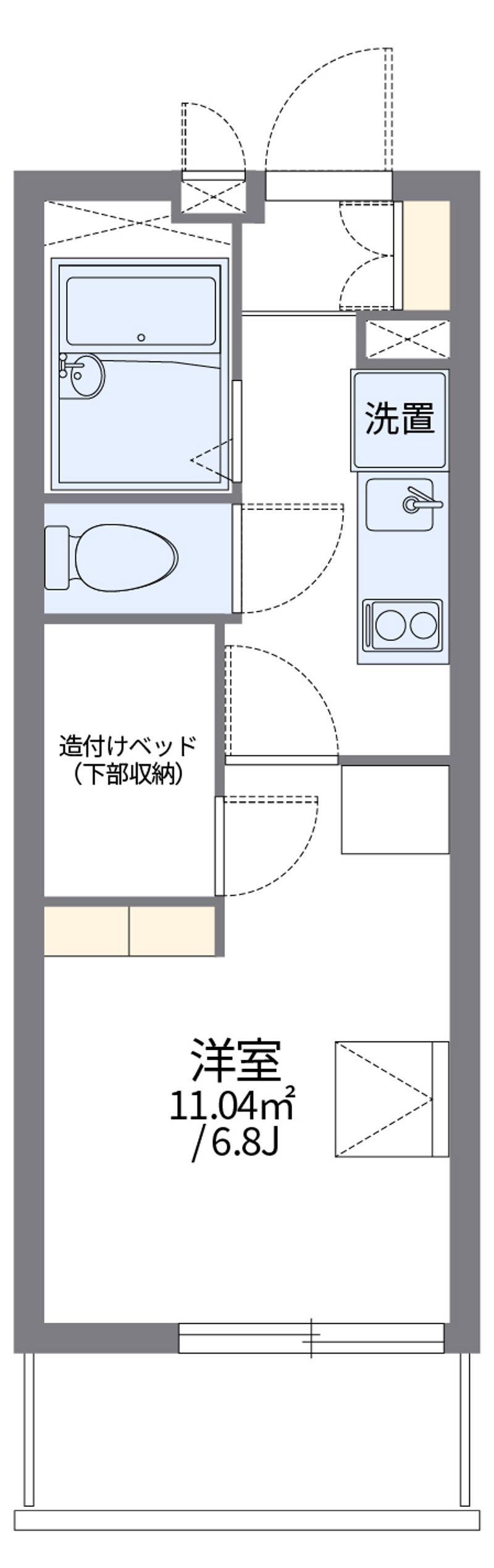 レオパレスコスモ川合 間取図