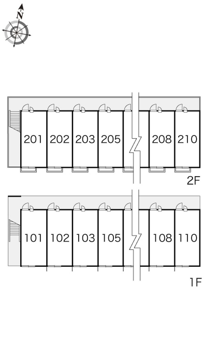 レオパレスセカンド 間取配置図