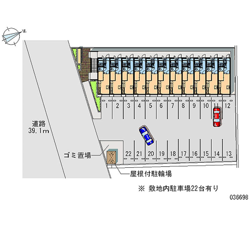 レオパレス八島 月極駐車場