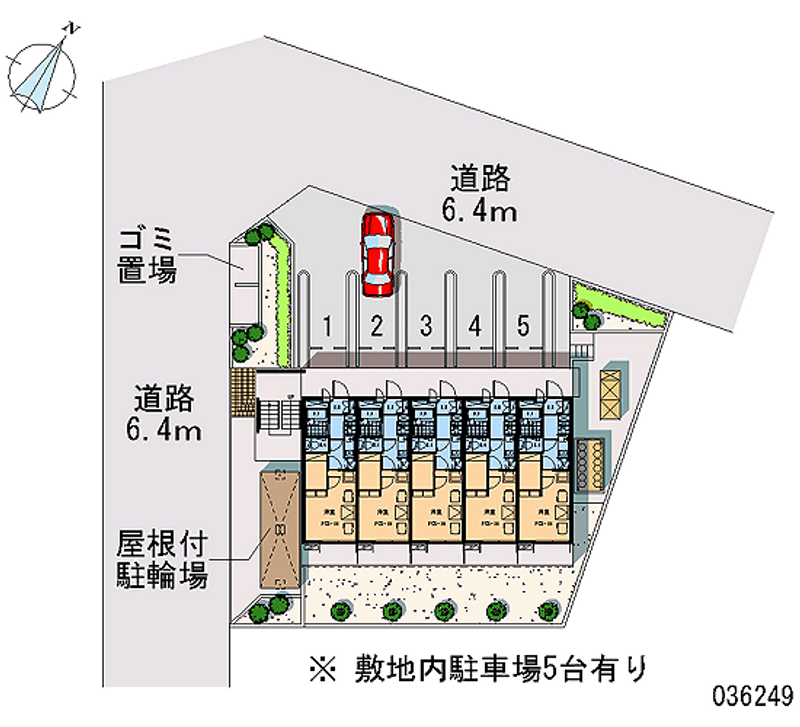 レオパレス道明町 区画図