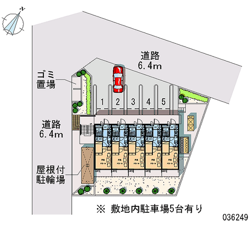 レオパレス道明町 月極駐車場