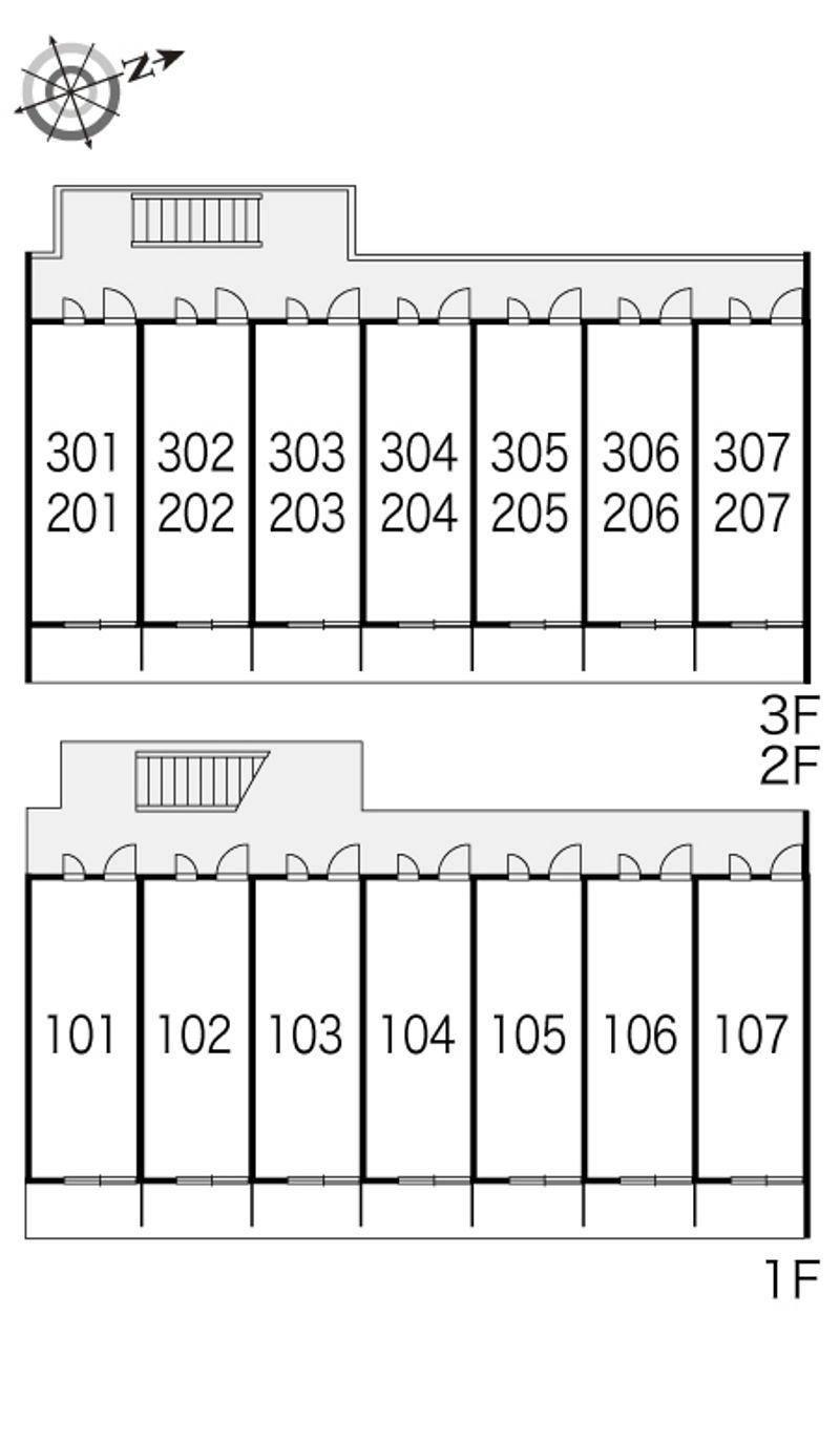 レオパレストーレイ 間取配置図