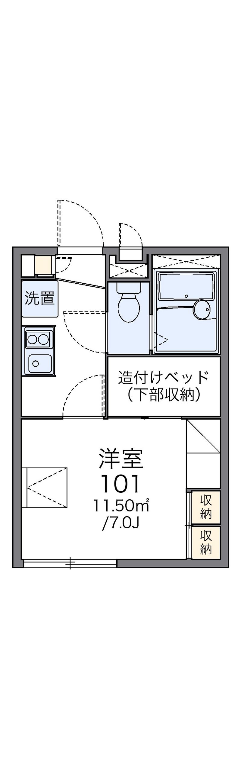 レオパレスＨ　ｔｗｏ 間取図
