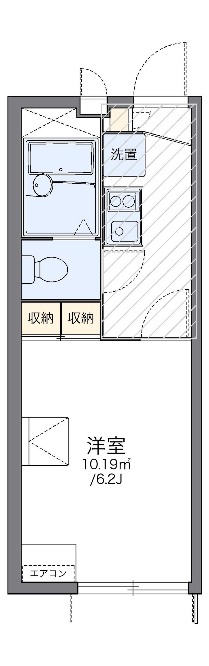 レオパレスＪＵＮⅠ 間取図