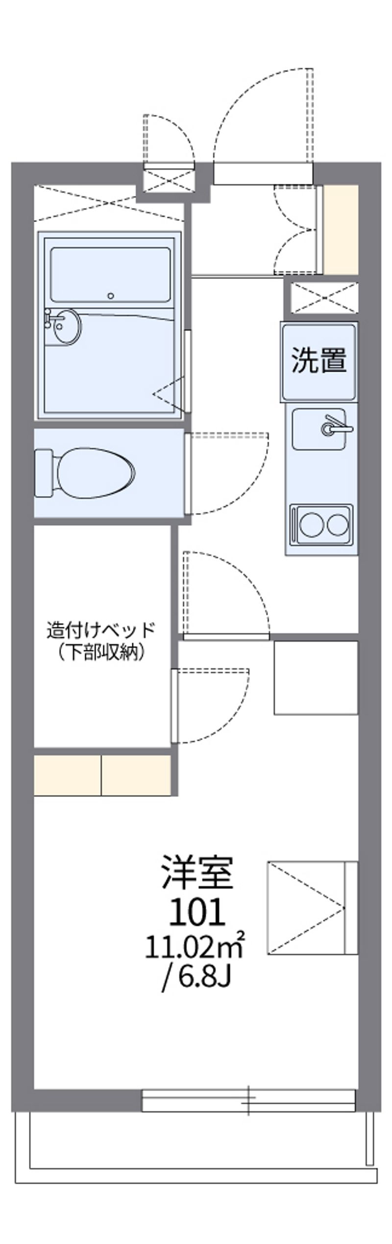 レオパレス有朋 間取図