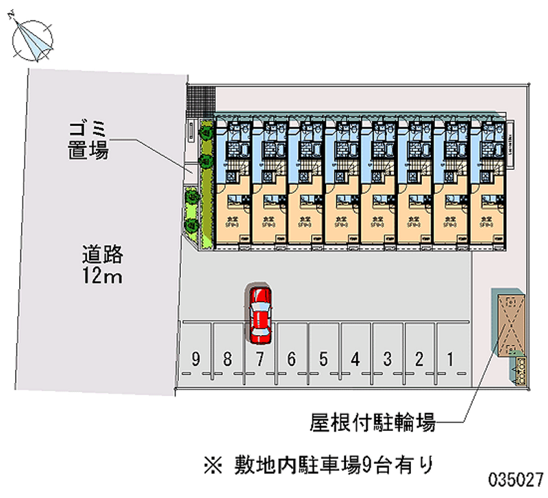 レオパレス柳戸 月極駐車場