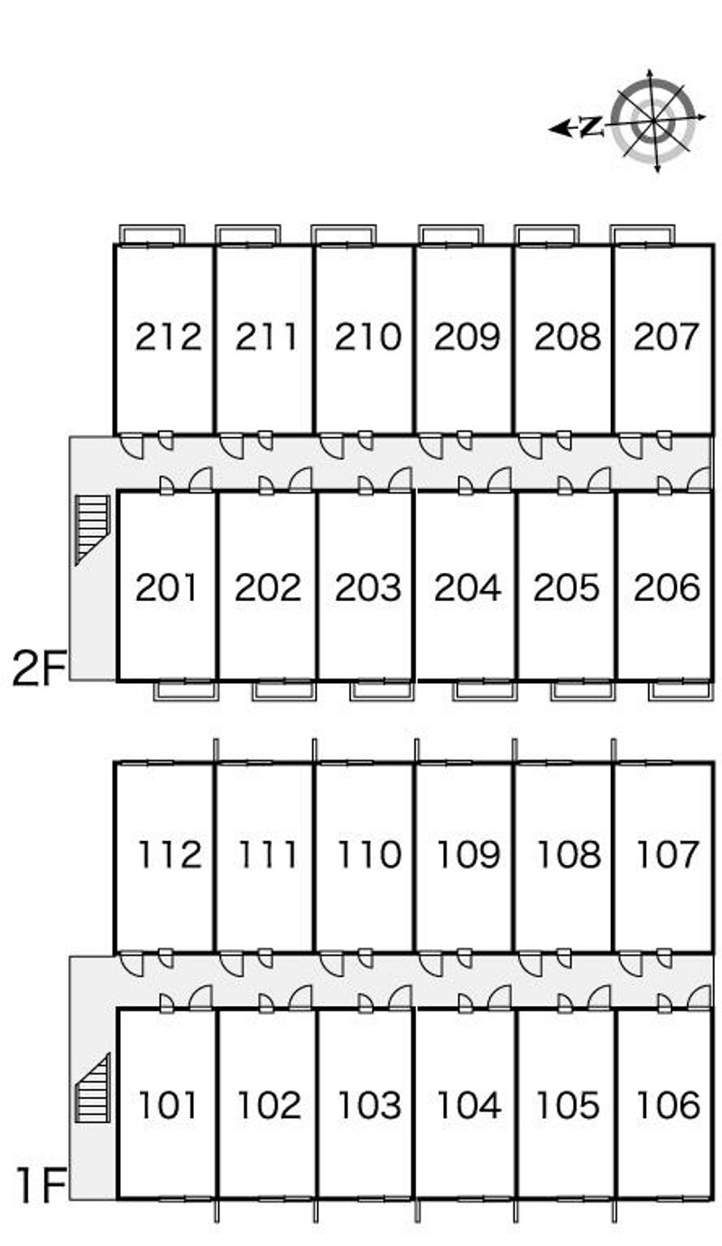 レオパレス滝の華 間取り配置図