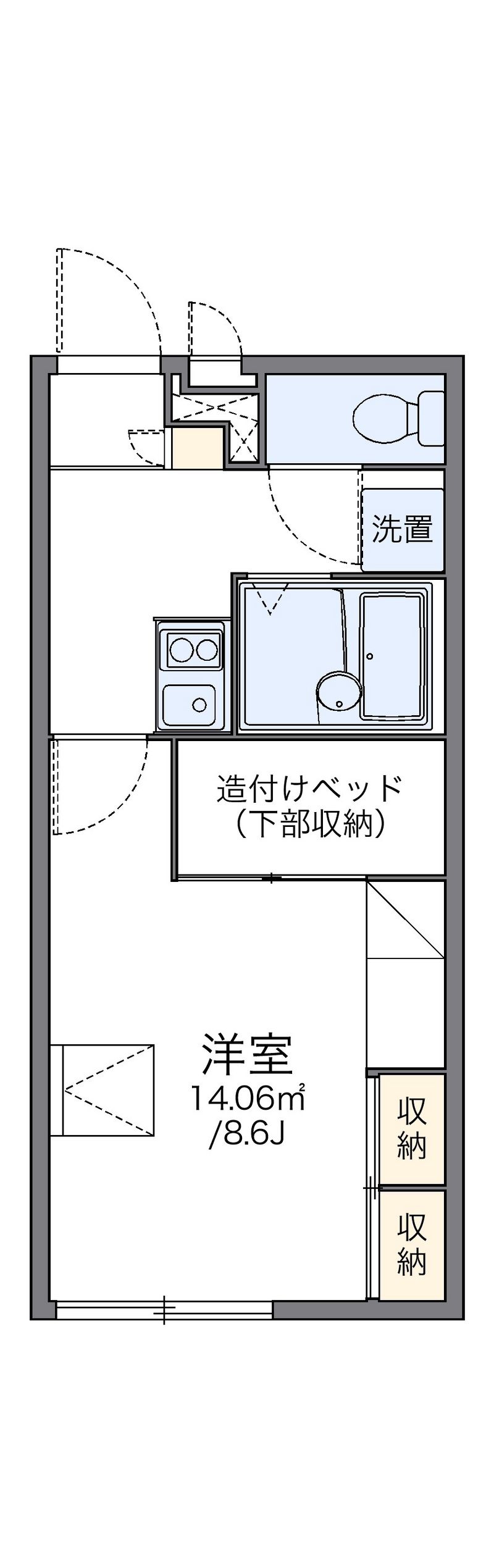 レオパレスＳＯＬＵＴＩＯＮＳⅡ 間取図