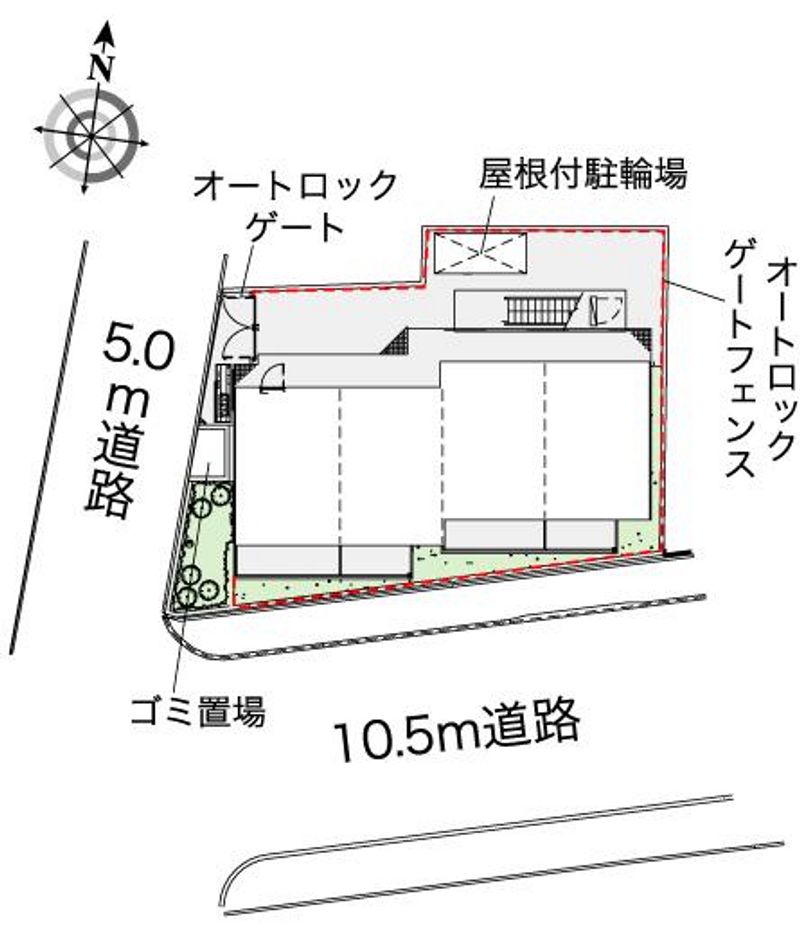 レオパレスＢＬＵＥ　ＮＯＴＥ 配置図