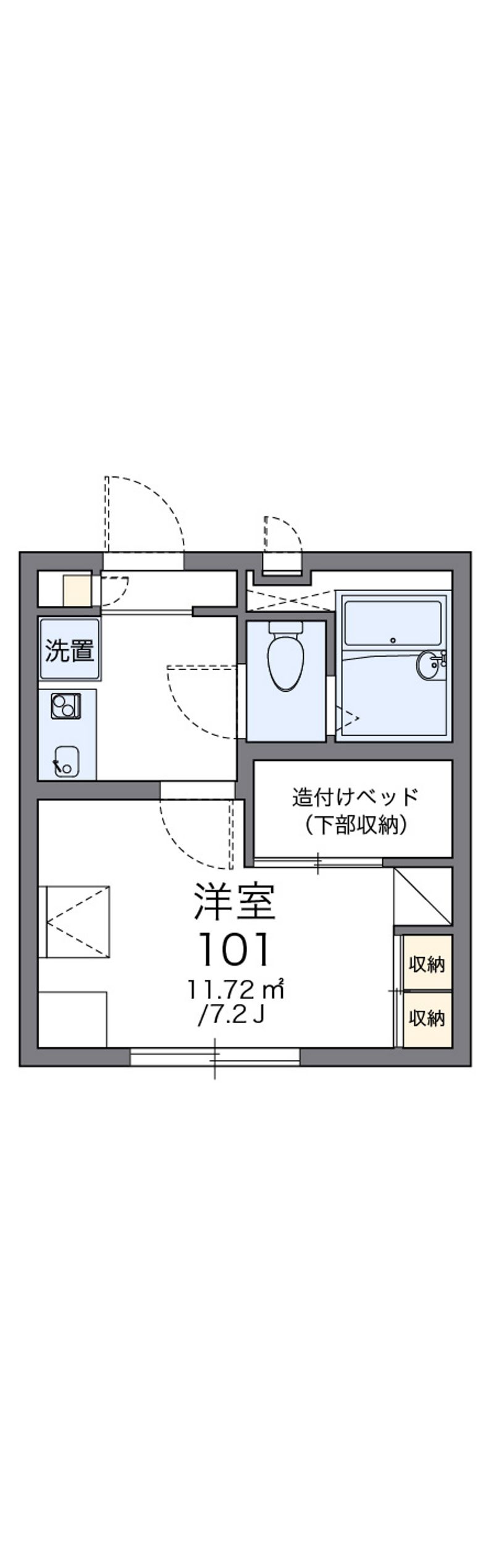 レオパレスイースト成瀬 間取図
