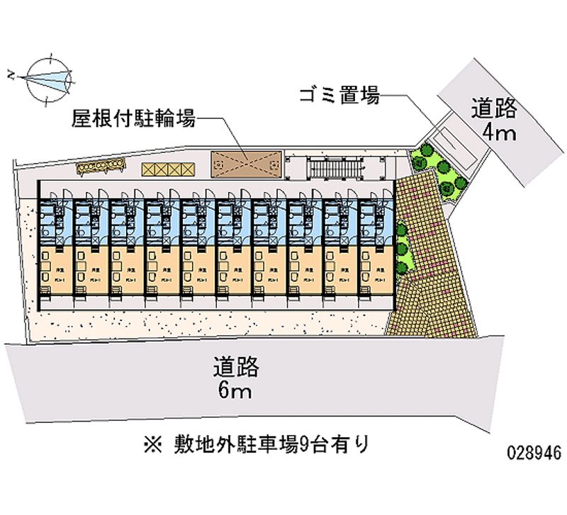 レオパレスバロン 月極駐車場