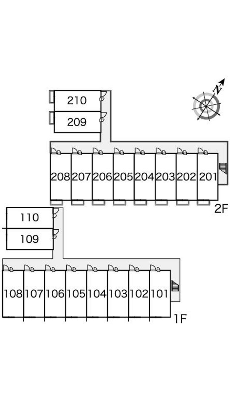 レオパレスサーシャ 間取り配置図