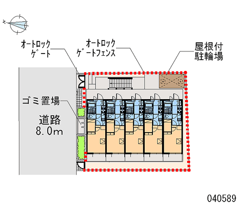 レオパレスアブリール３番館 区画図