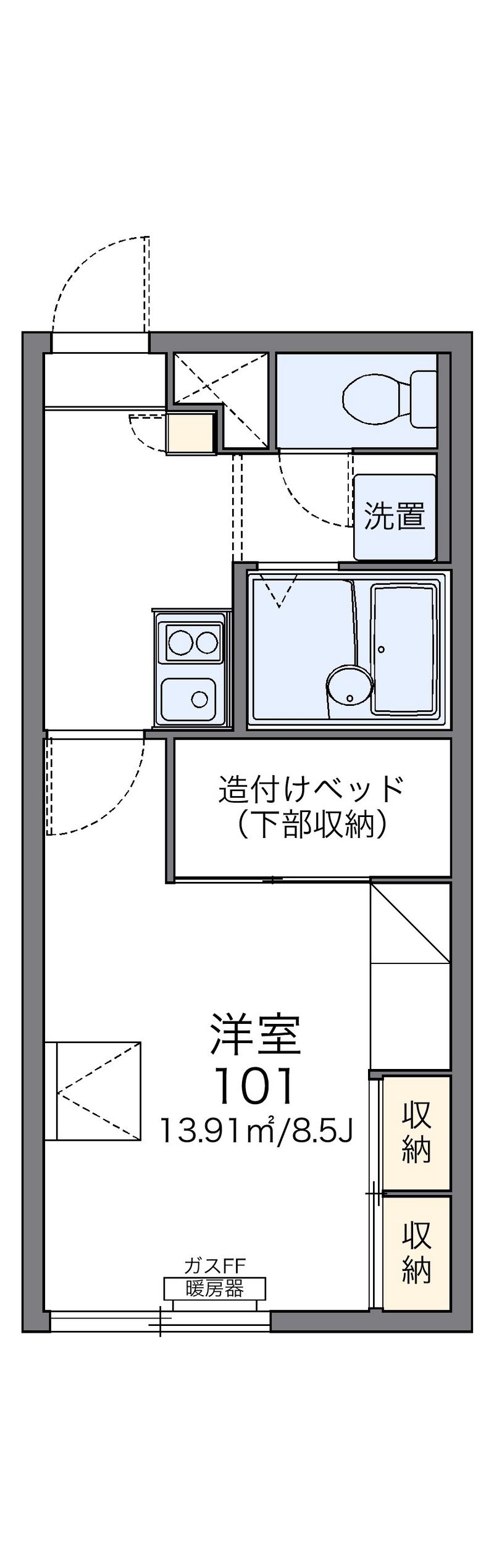 レオパレス光陽２８ 間取図