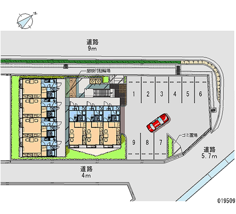 19509 Monthly parking lot