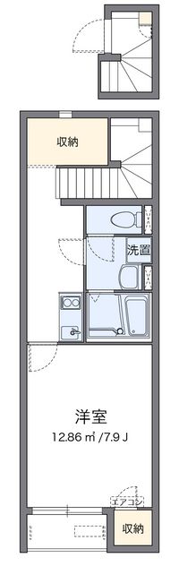 クレイノＡＺＵＭＩ 間取り図