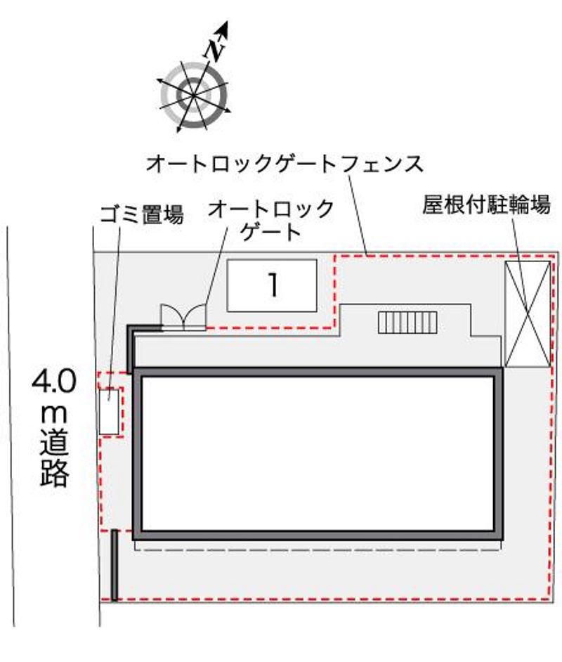 レオパレス志茂 配置図